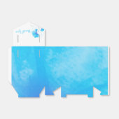 Waterverf wasbloem bedankt voor de trouwloten. bedankdoosjes (Uitgevouwen)