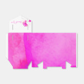 Waterverf wasbloem bedankt voor de trouwloten. bedankdoosjes (Uitgevouwen)