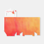 Waterverf wasbloem bedankt voor de trouwloten. bedankdoosjes (Uitgevouwen)