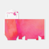 Waterverf wasbloem bedankt voor de trouwloten. bedankdoosjes (Uitgevouwen)