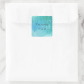 Waterverf Wash Blue Ombre Dank u Stickers (Tas)