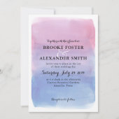 Waterverf Wash bruiloft uitnodiging (Voorkant)