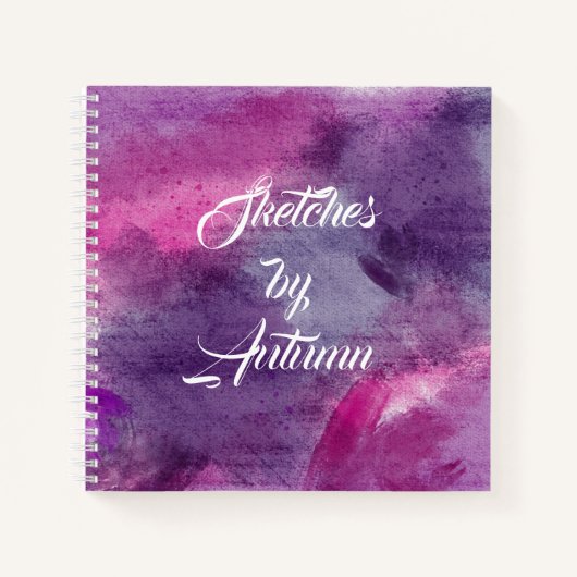 Waterverf Wash  schetsboek Notitieboek (Voorkant)
