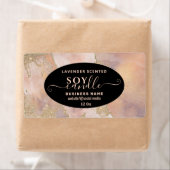 Waterverf washandschrift sojerkant etiket (Insitu)