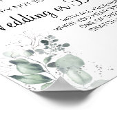 Waterverf wasknijper bruidsshower spelbord poster (Hoek)