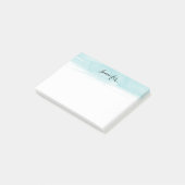 Waterverf wasnotities, blauw post-it® notes (Schuin)