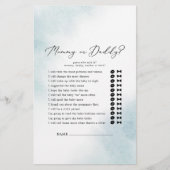 Waterverf Wassen | Blauw mama of papa spel (Voorkant)