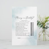 Waterverf Wassen | Blauw mama of papa spel (Staand voorkant)