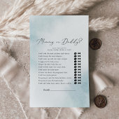 Waterverf Wassen | Blauw mama of papa spel