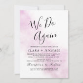 Waterverf wassen | Blauw "We Do Again" Gelofte Ver Kaart (Voorkant)