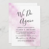 Waterverf wassen | Blauw "We Do Again" Gelofte Ver Kaart (Voorkant / Achterkant)