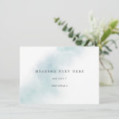 Waterverf wassen | Blue Multipurpose Kaart (Staand voorkant)