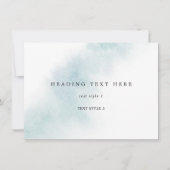 Waterverf wassen | Blue Multipurpose Kaart (Voorkant)