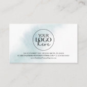 Waterverf wassen | Blue Small Business Reminder Afsprakenkaartje (Voorkant)