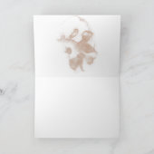 waterverf Wassen bruiloft monogram Dank u kaart (Binnen)