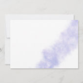 Waterverf wassen | Paarse bruidsdoucheuitnodiging Kaart (Achterkant)