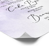 Waterverf Wassen | Paarse zoete lekkernijen Browni Poster (Hoek)