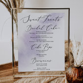 Waterverf Wassen | Paarse zoete lekkernijen Browni Poster