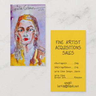 Waterverf Wassen Visitekaartjes Modern Pop Abstrac