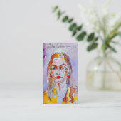 Waterverf Wassen Visitekaartjes Modern Pop Abstrac (Staand voorkant)