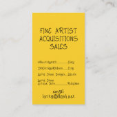 Waterverf Wassen Visitekaartjes Modern Pop Abstrac (Achterkant)