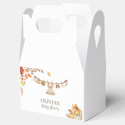 Waterverf Wasserij Herfst Boho Greenery Baby showe Bedankdoosjes (Geopend)