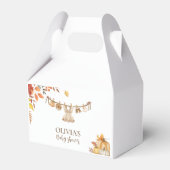 Waterverf Wasserij Herfst Boho Greenery Baby showe Bedankdoosjes (Voorkant Zijde)