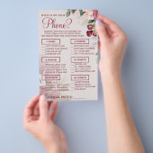 Waterverf Wat is er op uw telefooncel voor de Show Flyer (Hand)