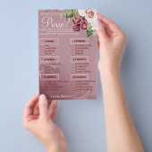 Waterverf Wat zit er in je paardenschoenenkaart? Flyer (Hand)