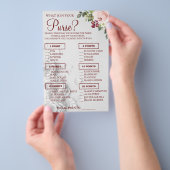 Waterverf Wat zit er in je paardenschoenenkaart? Flyer (Hand)