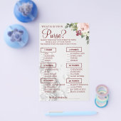 Waterverf Wat zit er in je paardenschoenenkaart? Flyer (Enkel)