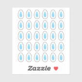 Waterverf Water Droplet Planner Stickers (Vel)