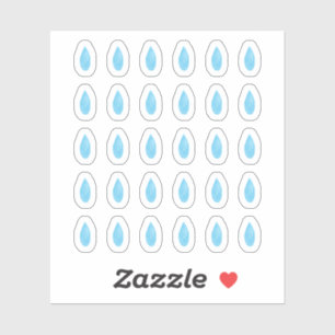 Waterverf Water Droplet Planner Stickers