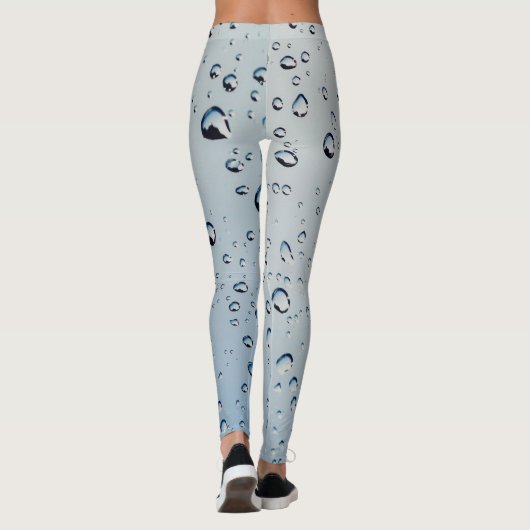 Waterverf Water Drops Leggings ontwerpen (Achterkant)