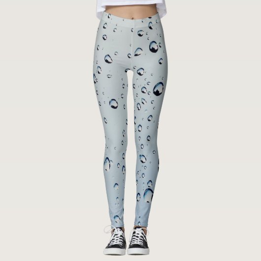 Waterverf Water Drops Leggings ontwerpen (Voorkant)