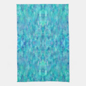 Waterverf Water Drops Turquoise Handdoek (Verticaal)