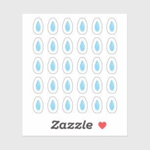 Waterverf Waterdruppelaar Sticker