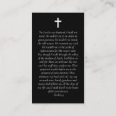 Waterverf Waterfall Cross Memorial Prayer Kaart Contactkaartje (Achterkant)