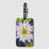Waterverf waterlelie fijne kunst bagagelabel (Voorkant (verticaal))