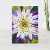 Waterverf waterlelie fijne kunst kaart (Voorkant)