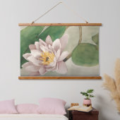 Waterverf waterlelie hangend wandkleed (Slaapkamer)