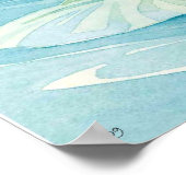 waterverf waterlelie poster (Hoek)