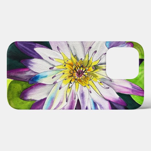 Waterverf waterlelies beeldende kunst Case-Mate iPhone case (Achterkant (horizontaal))