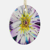 Waterverf waterlelies beeldende kunst keramisch ornament (Rechts)