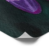 Waterverf waterlelies beeldende kunst poster (Hoek)