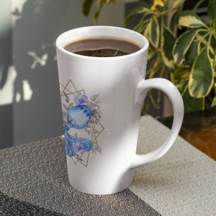 Waterverf Waterman Astrologie Sterrenbeeld   Monog Latte Mok