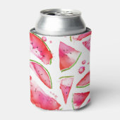 Waterverf Watermeloen 1 Blikjeskoeler (Blikje Voorkant)