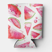 Waterverf Watermeloen 1 Blikjeskoeler (Voorkant)