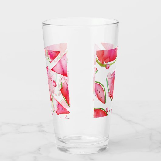 Waterverf Watermeloen 1 Glas (Links)