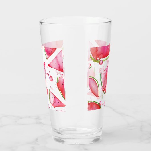 Waterverf Watermeloen 1 Glas (Rechts)